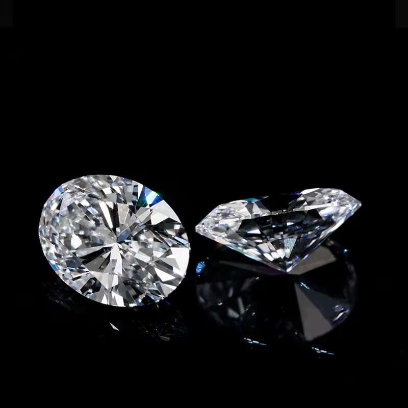 Oval Cut Lab Diamond Excellent D Colour VVS VS IGI GIA Diamond Synthetic CVD HPHT 0.5Carat 1Carat 1.5ct Lab Grown Diamond