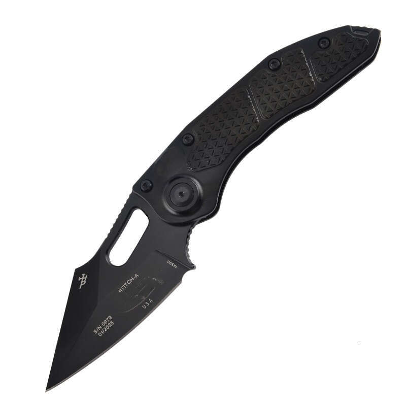 Cross-Border Hot-Selling Micro-Tech Stitch Aluminum Alloy Outdoor Portable Self-Defense Pocket Multi-Functional Folding Knife High-Quality