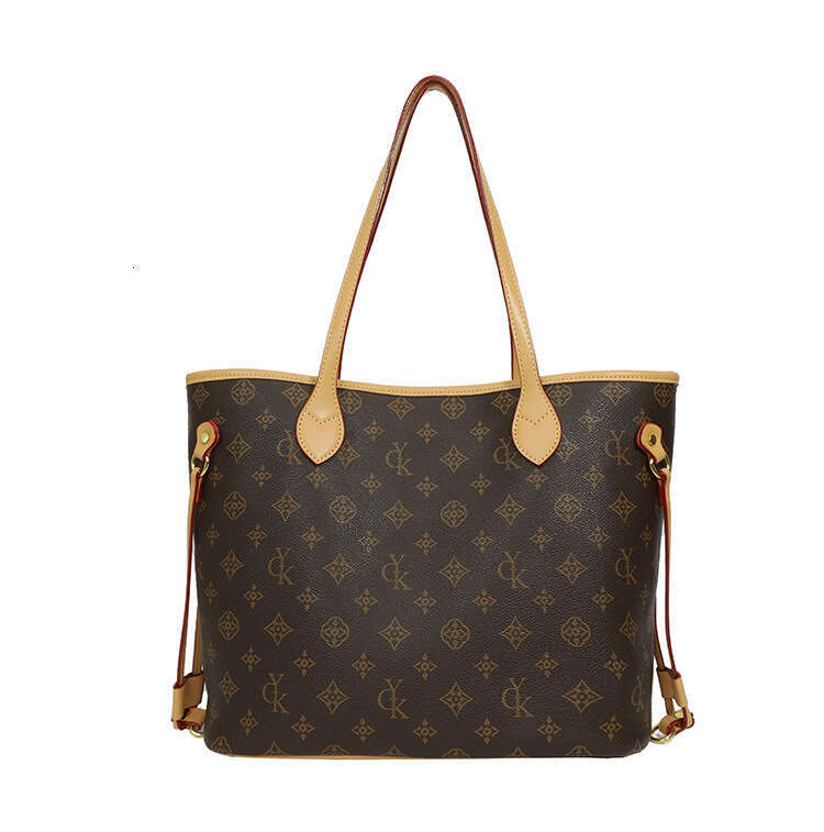 Tote New Retro Print Women Versatile Color-Block Handbag Large Capacity Commuter Shoulder Women's Bag