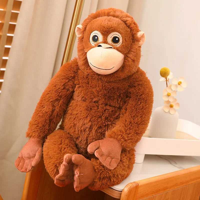 66cm Cartoon Gorilla Plush Toy Chimpanzees Monkey Soft Stuffed Doll Backpack Car Bag Room Decor Kid GiftT251126