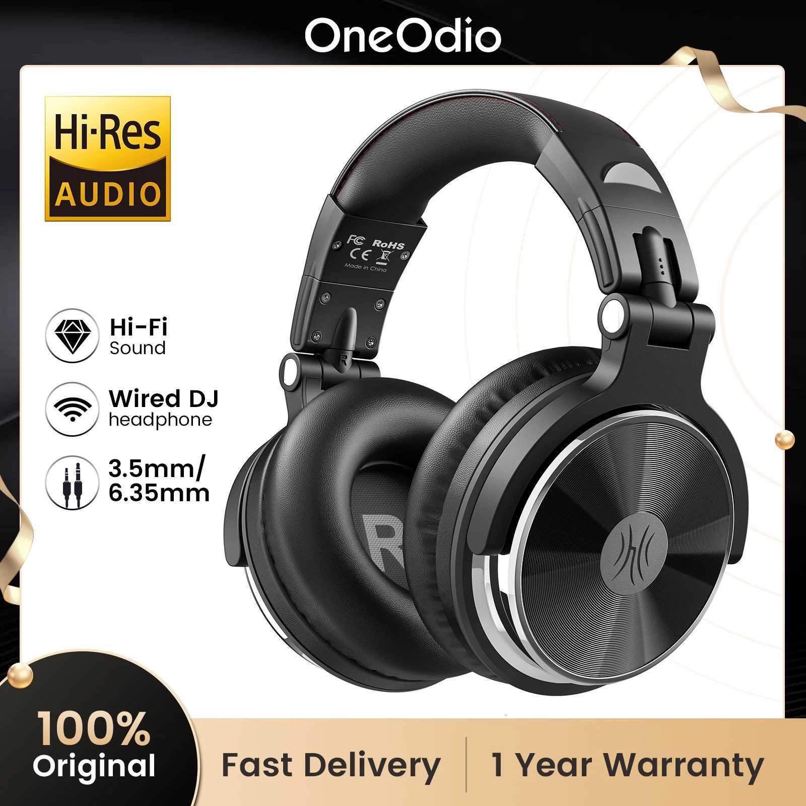 Oneodio Pro 10 Over Ear Headphones Hifi Studio DJ Headphone Wired Monitor Music Headset Earphone With Mic For Phone Computer PCM251126