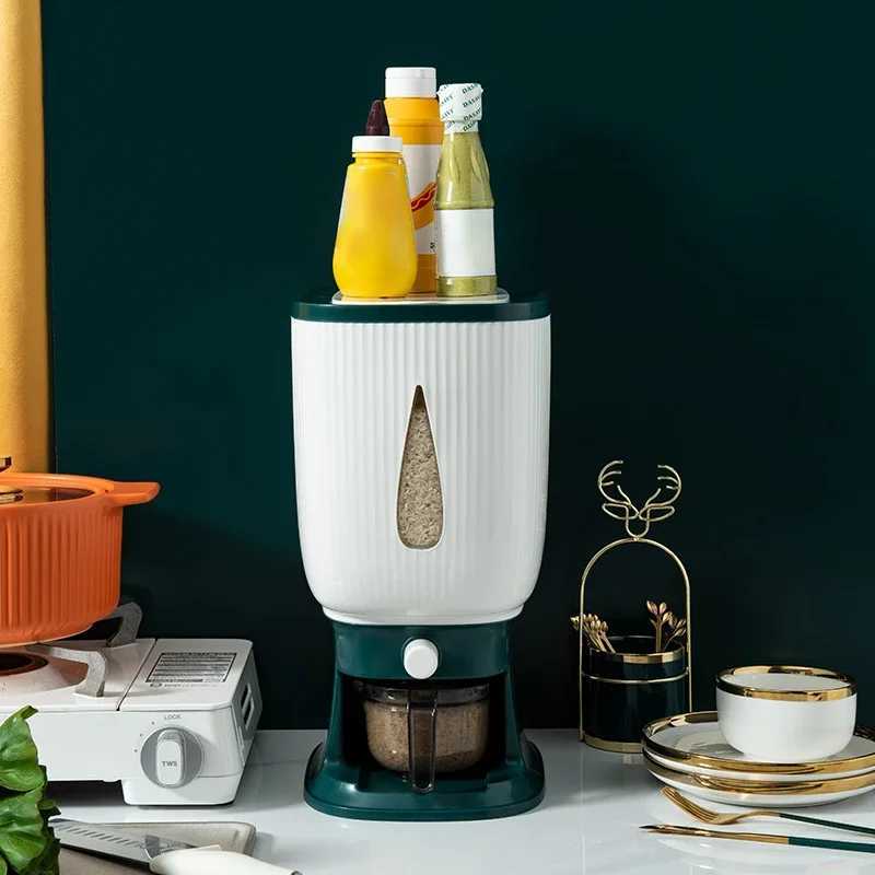 Large Capacity Rice Storage Bucket 1 Piece Grain Container for Storing Flour And Rice Eco-Friendly Airtight Rice Storage Box Y251126