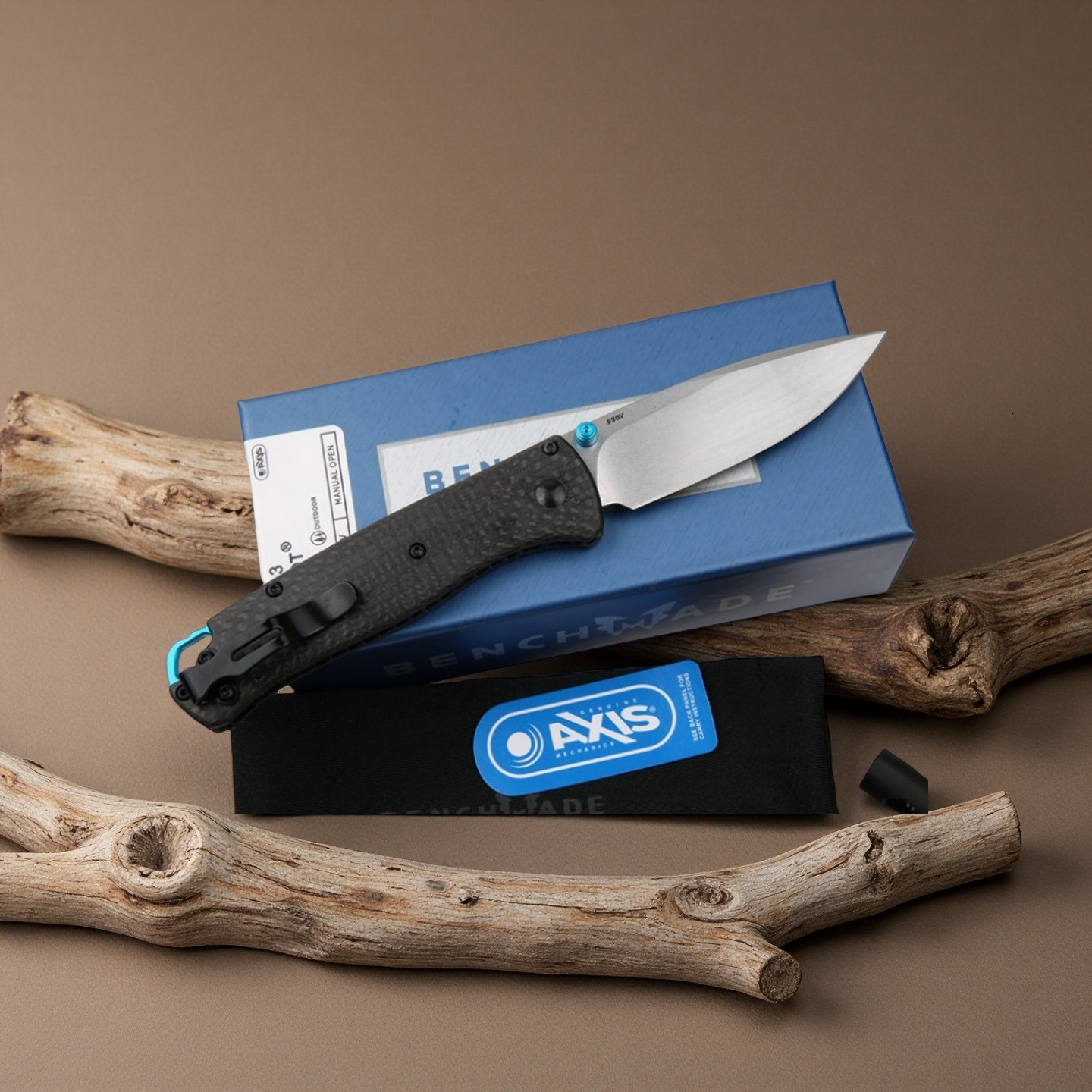 BM 535/533-3 Bugout Drop-point Blade Carbon Fiber Handle AXiS Lock Pocket Knife Tactical Folding Knives Outdoor Camping Survival