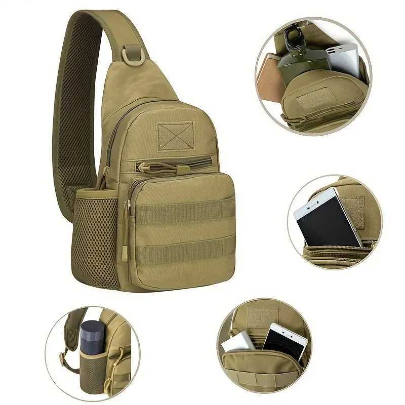 Military Shoulder Bag Trekking Chest Sling Bag Backpack For Hiking Outdoor Camping FishingT251126