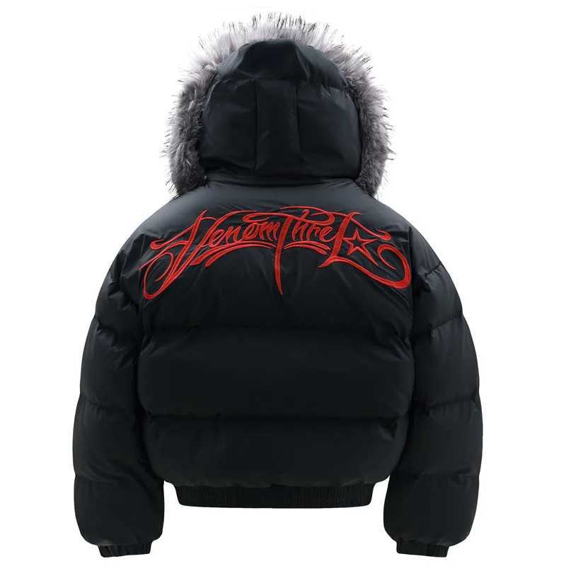 Fashion Men Winter Jackets Thicken Warm Parkas Coat Vintage Fur Collar Padded Jackets Casual Loose Jackets Outwear Y251125