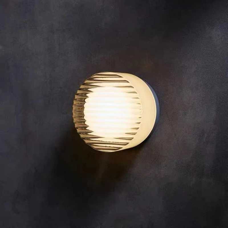IWHD Round Acrylic Simple LED Wall Lamp Beside Corridor Balcony Porch Atmosphere Stair Light Modern Wandlamp Sconce Applique M251126