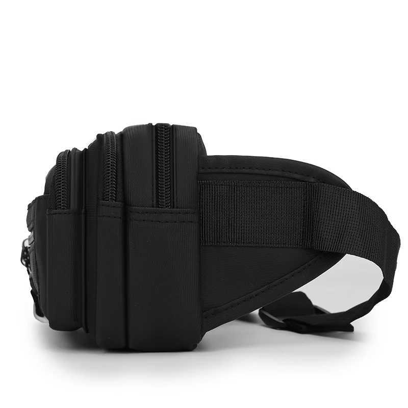 Mens Outdoor Utility Waist Bag - Multi-Pocket Toolkit Design for Phone Essentials Running Leisure Sports Fanny PackT251126