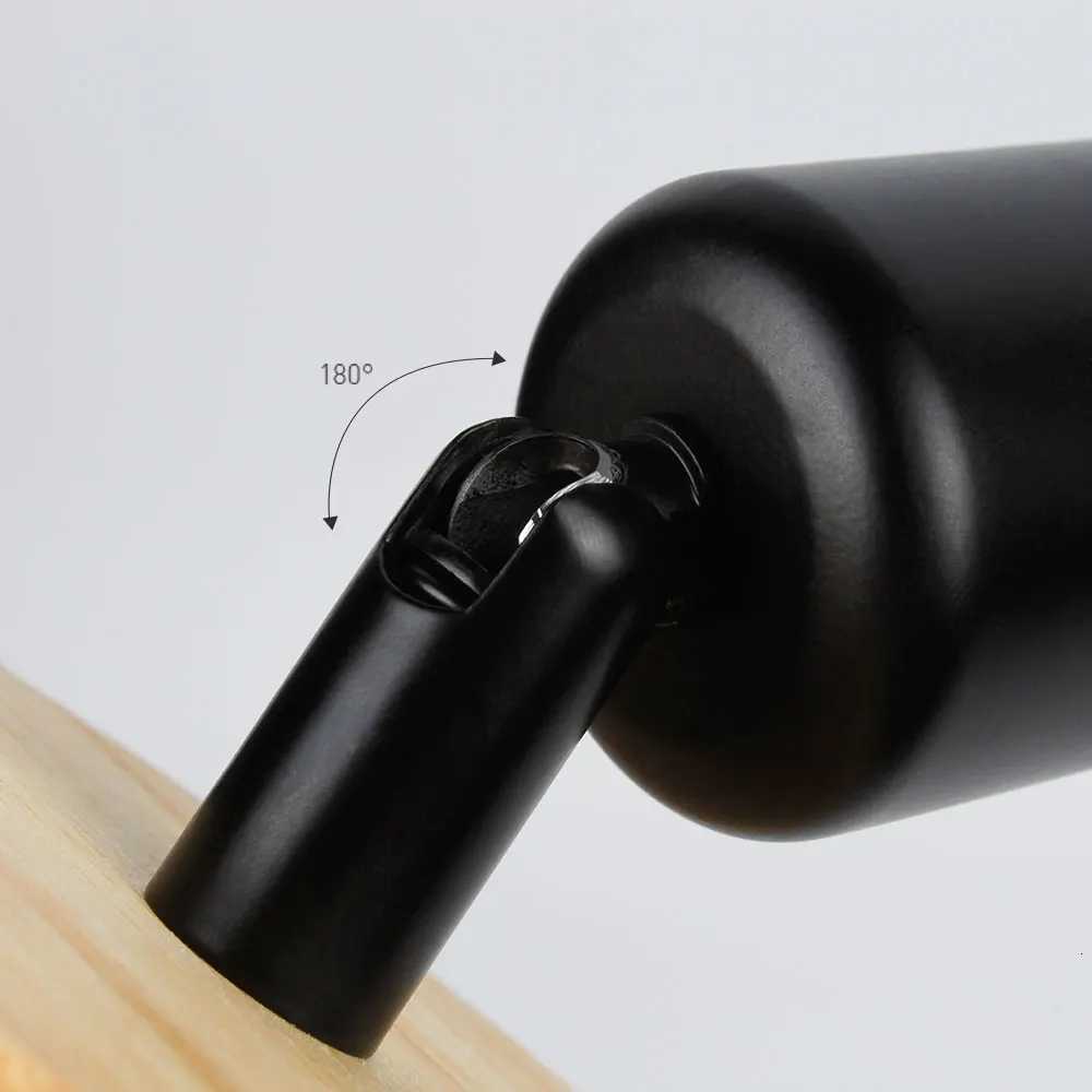 Lamp Wall Mounted LED Lights E27 Indoor Lighting Bedroom Wall Lamp Home Decoration Wooden Base Vintage Wall Lamp M251126
