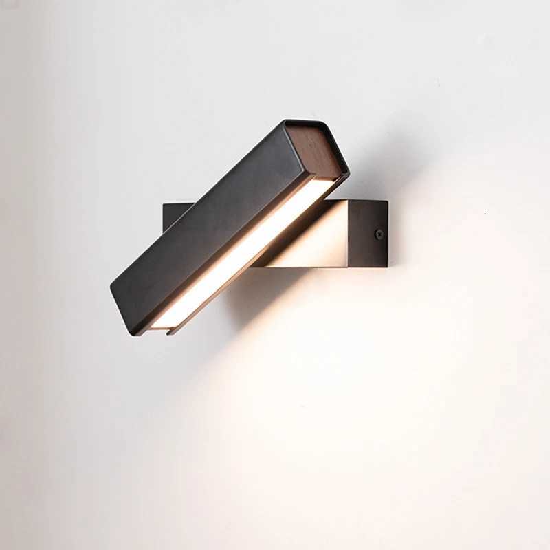 Nordic modern minimalist LED wall lamp rotatable bedroom bedside lamp reading lamp living room aisle wall lamp M251126