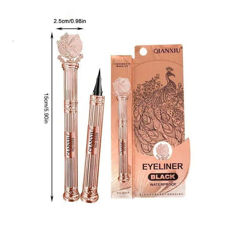 Rose Gold Liquid Eyeliner - High-quality Waterproof Quick-drying Long-lasting Natural Black EyelinerT251126