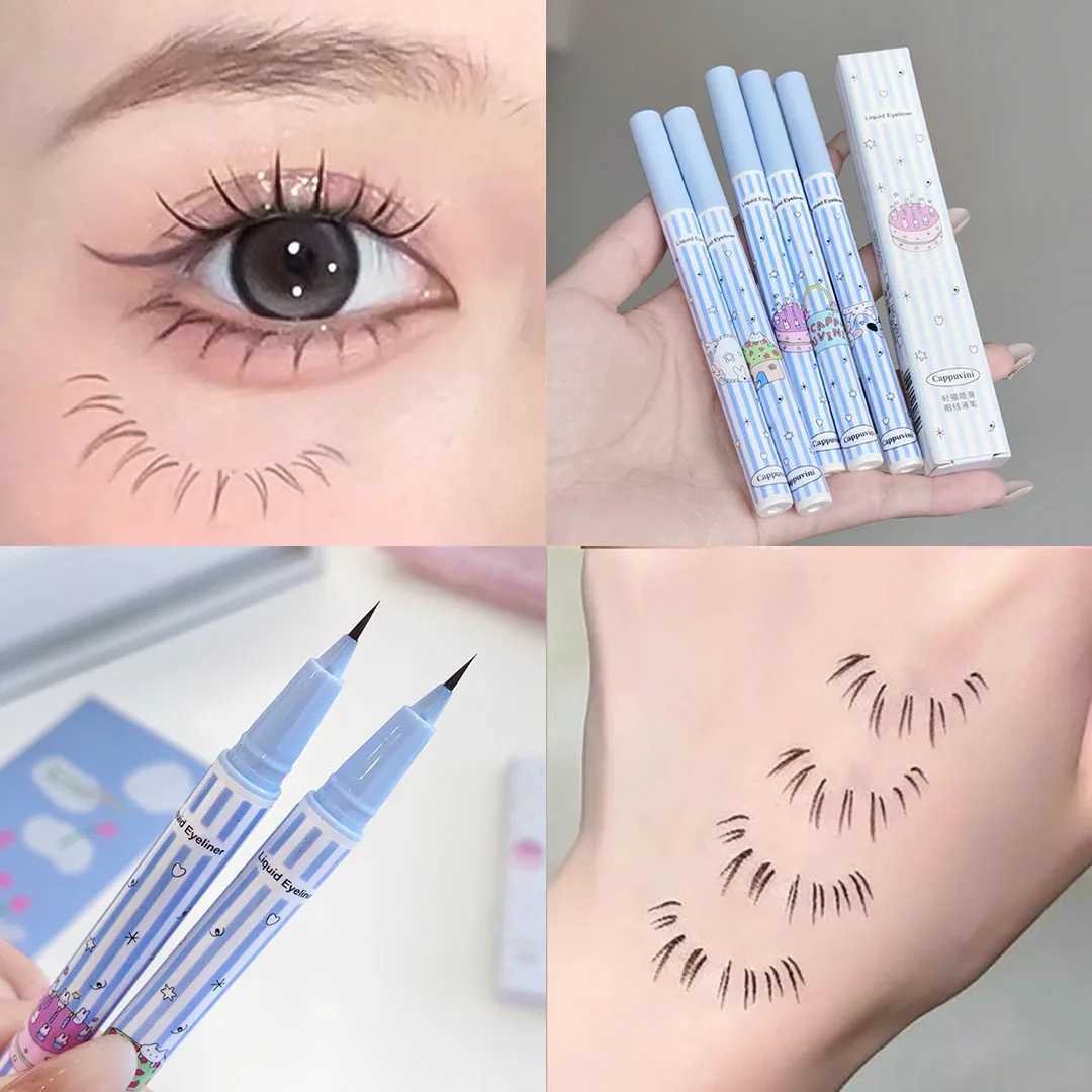 Cappuvini Ultra-fine Waterproof and Smudge-proof Liquid Eyeliner Natural Smooth Long-lasting MakeupT251126