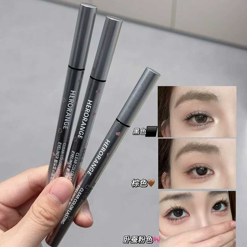 Slim Eyeliner Pencil Lying Silkworm Pen Quick-dry Smudge-proof Eye Liner Pen Waterproof Lasting Smooth Eyeliner Eyes CosmeticsT251126