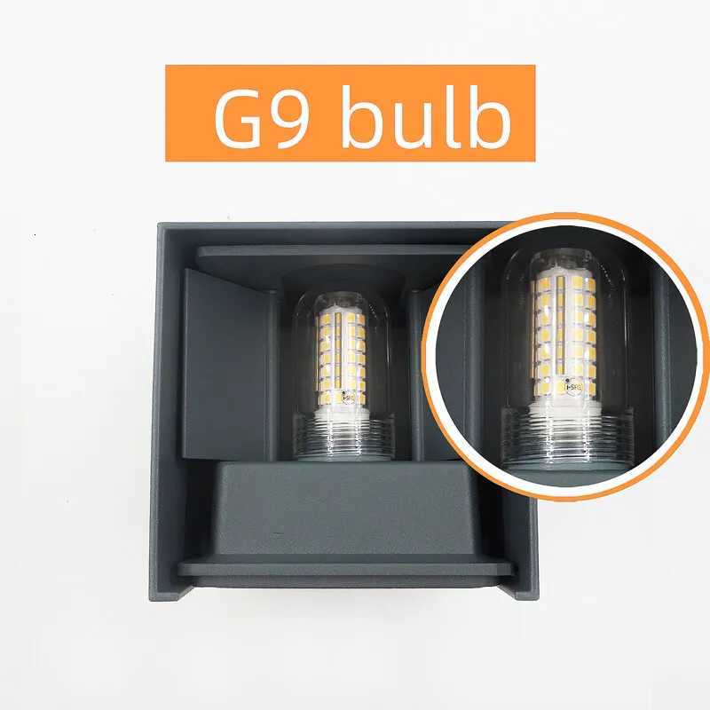 Modern LED Wall Lamp Waterproof IP65 Aluminum LED Wall Light Outdoor Indoor G9 Replaceable Bulb for Living Room Bedroom Hallway M251126