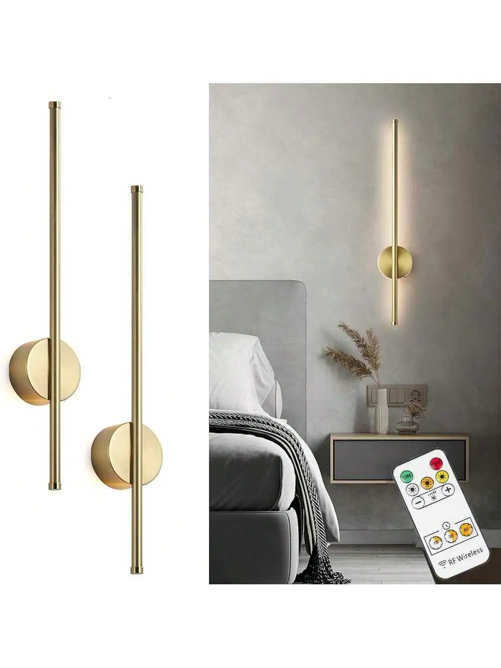 LED Rechargeable Wall Light Installation Free Wall Sconce 1PC 50CM Dimming For Livingroom Sofe Beside Bedroom Wall Decor Lamp M251126