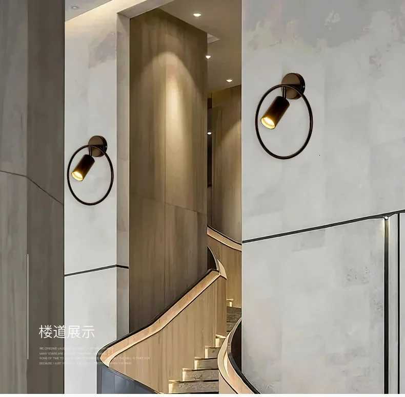 Modern Led Wall Lamp Nordic Lighting Fixture Living Bedroom Bedside Sconces Minimalist Living Dining Room Spotlight Gold Lights M251126