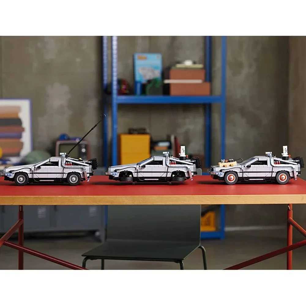 10300 classic Back to the Future Time machine building block model toy Christmas giftT251126