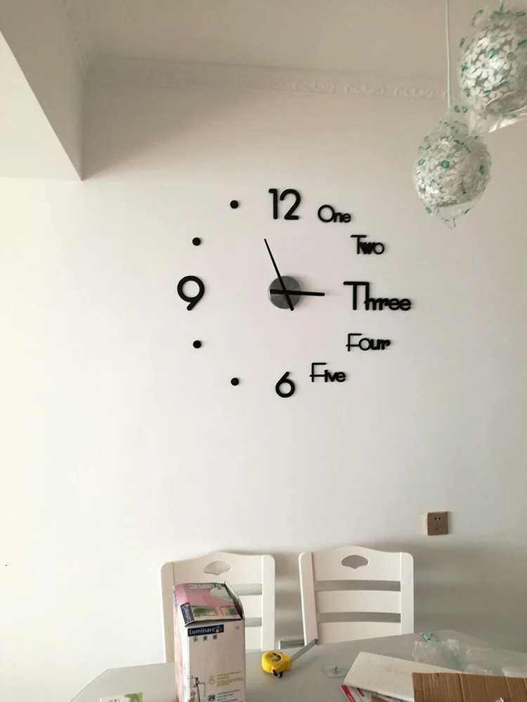 Oversized Creative Wall Clock Living Room Fashion Home Art DIY 1m C251126