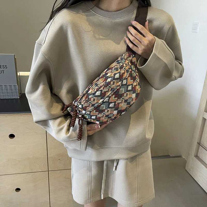 Bohemia Belt Waist Bags for Women Fashion Fanny Pack Female Banana Waist Pack Hip Purse Shoulder Crossbody Chest Bag PocketT251126