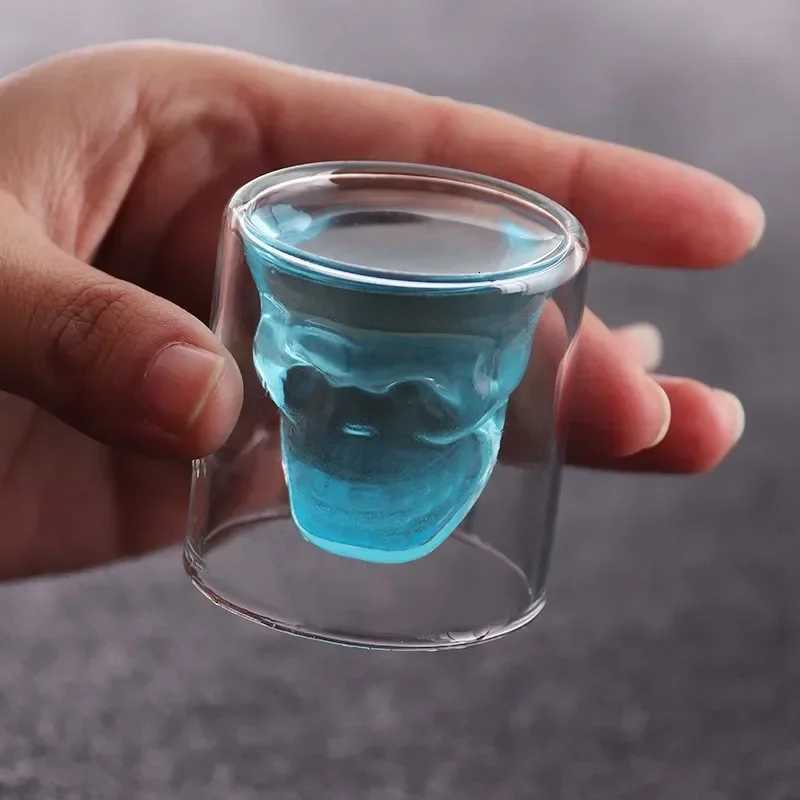 Lead Free Glass Creative Skull Cup Capacity Beer Cups Tea Mug Cocktail Wine Heat Resistant Coffee Mugs For Gift Wholesale C251126