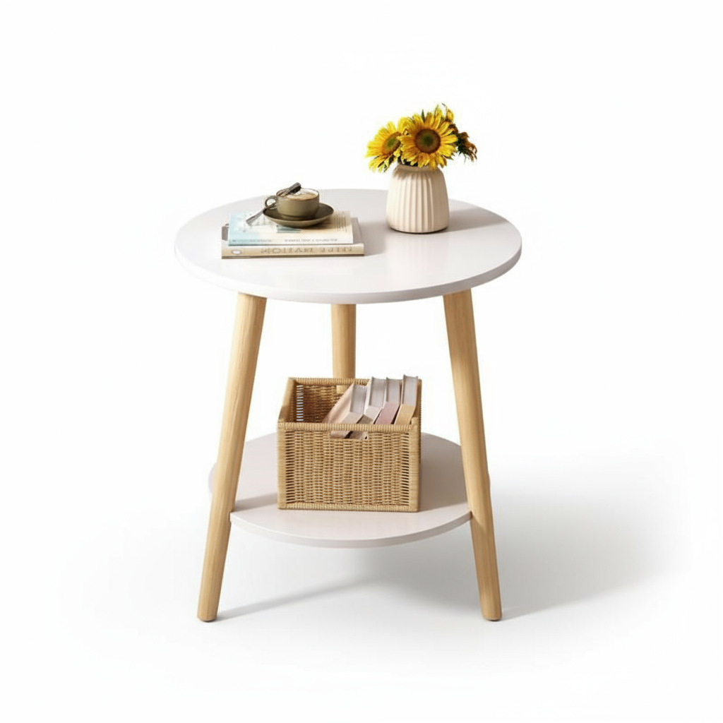 M11262 Simple modern round balcony tea table