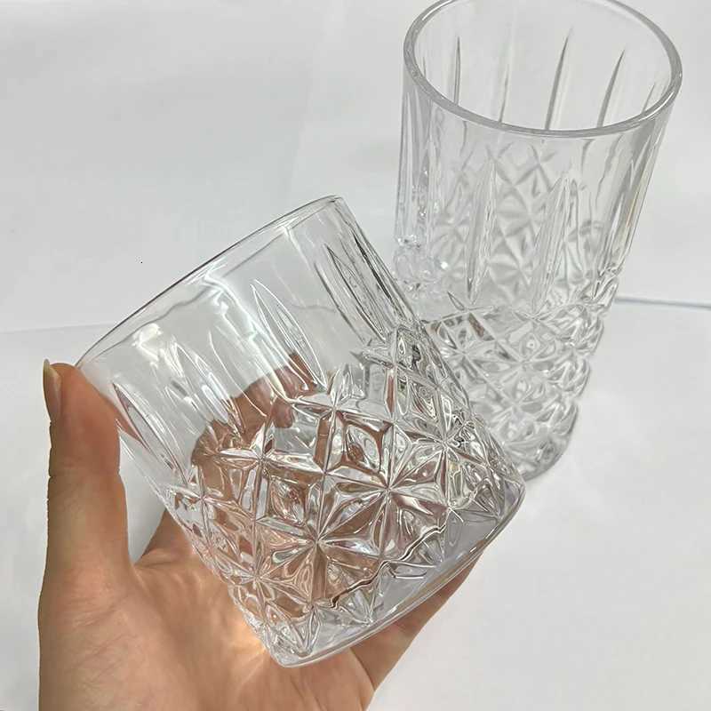 310ml/320ml Glass Diamond Coffee Cups Termos Household Water Bottle Wine Glasses Luxury Beverage Cup Juice Cup Wholesale Cups C251126