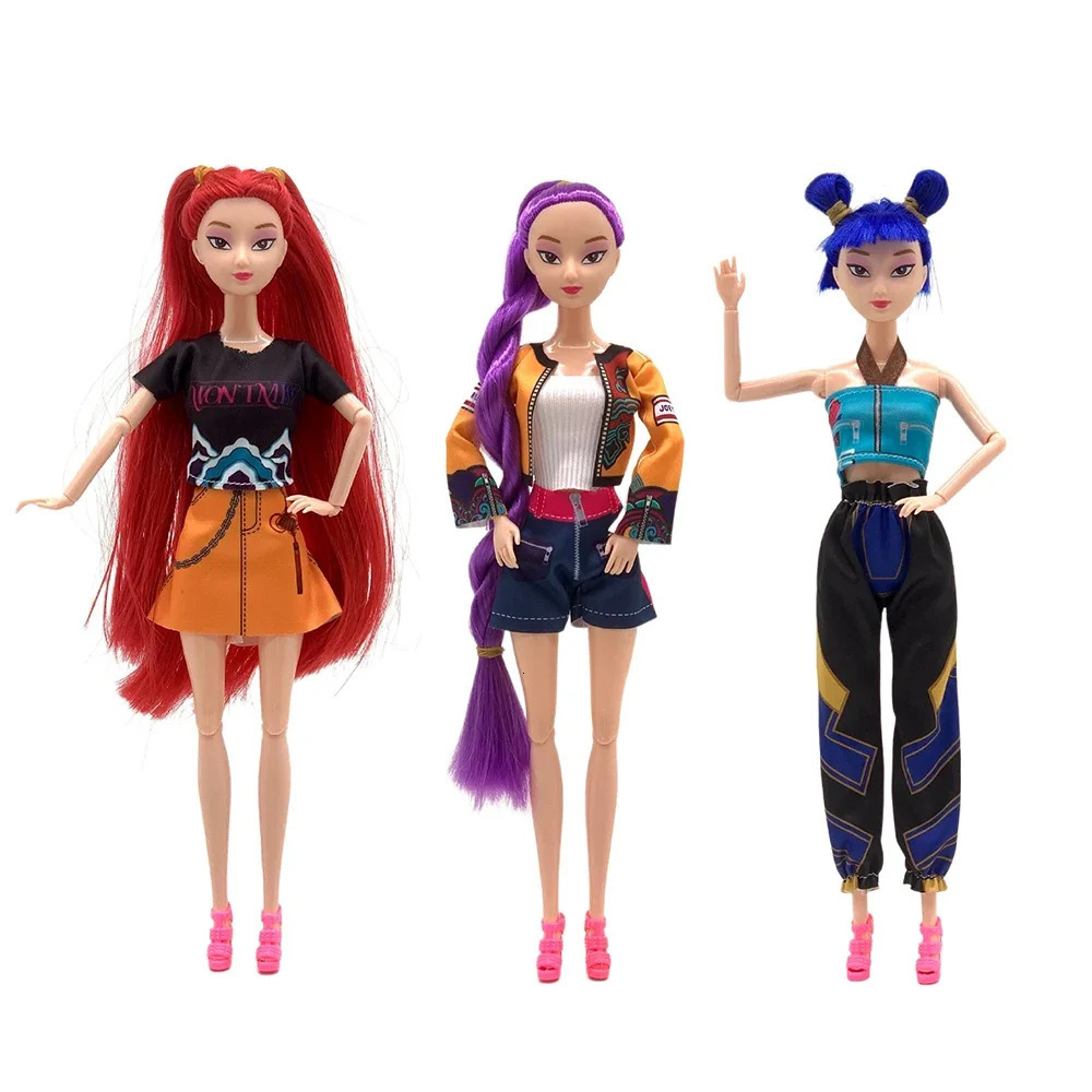 Kpop Demon Hunters Anime Merchandise Rumi Mira Zoyi Character Figurine Birthday Gift Fan Club Gifts 11 Joints Are Movable 251028