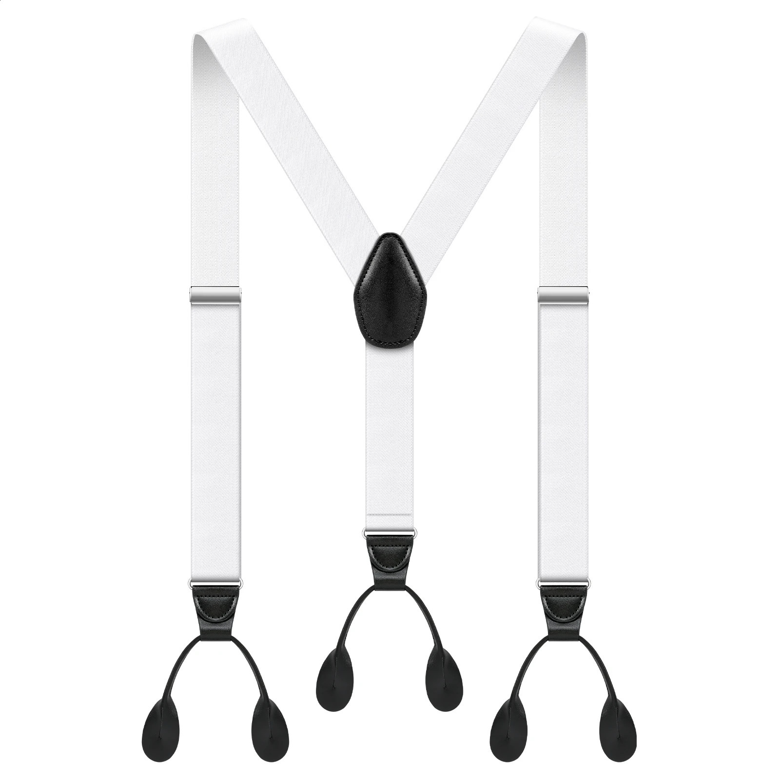 Men Button Suspenders Adjustable lastic Y Shape Tuxedo Suspender with Leather Buttons End Long Lasting Stretch Ultimate Fashion 250425