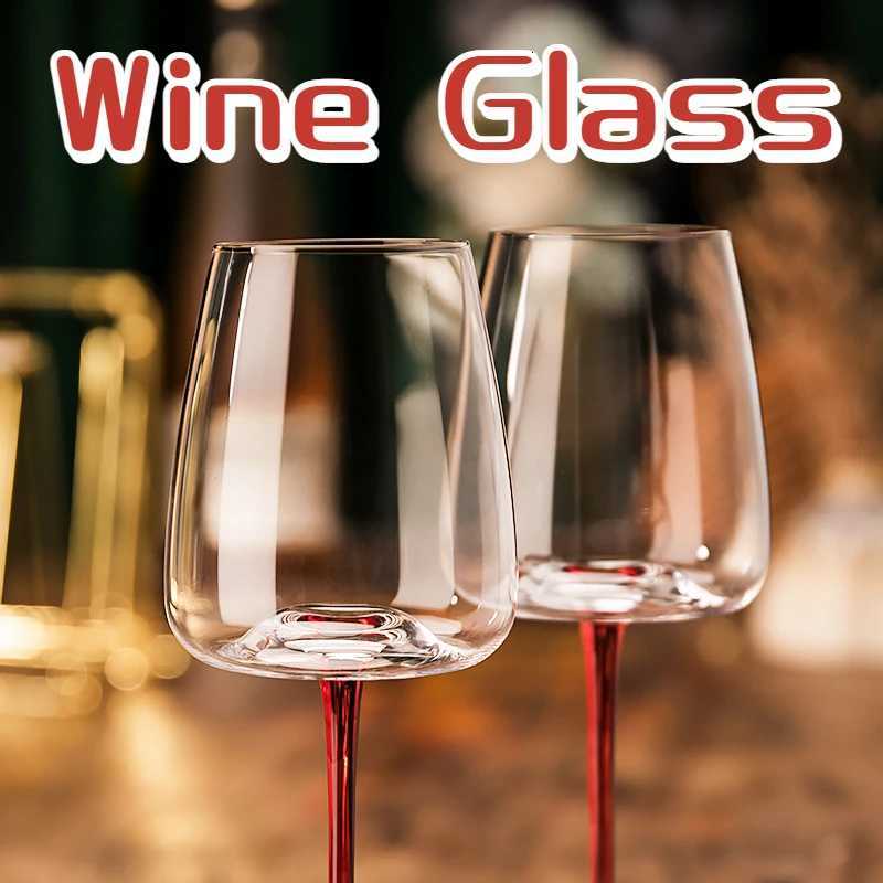 Luxury Crystal Goblets Burgundy Wine Glass Home Camping Party Champagne Wine Juice Drinking Cup Glass Kitchen Bar Tools 1/4PCS C251126