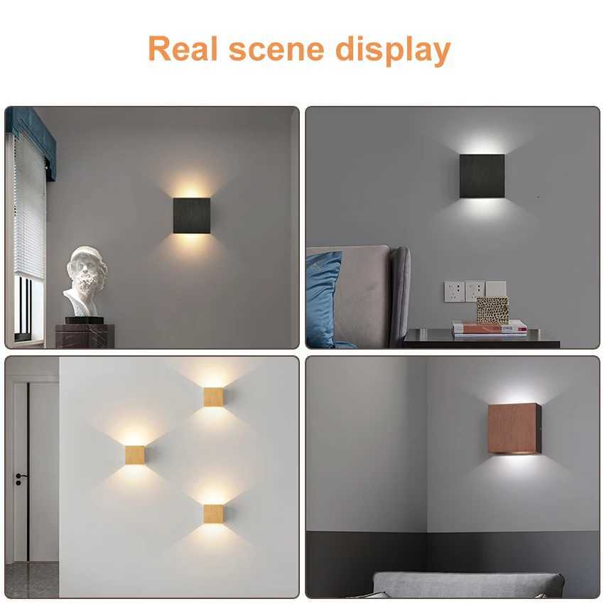 6W Led Wall Sconce Light Decor Wall Lamp Living Room Bedroom Indoor Wall Light For Home Brushed Aluminum Wall lighting Fixture M251126