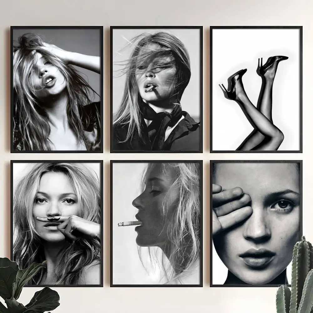 Vintage K-Kate Moss Picture Poster High Quty Print Home Decor Wall Art Mural Room Bar Decoration Y251126