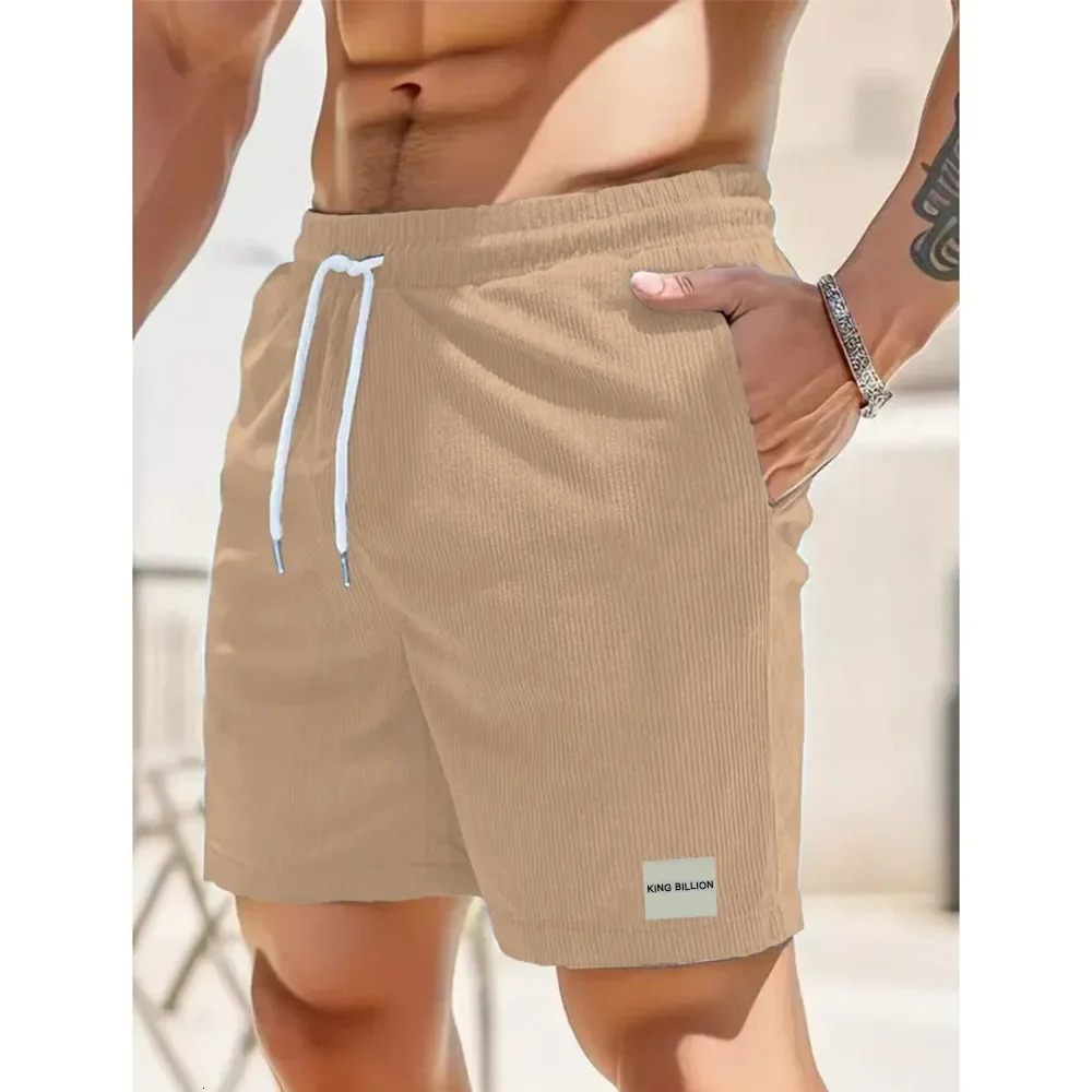 Mens denim shorts with summer beach shorts label mens loose shorts casual sports pants 250423