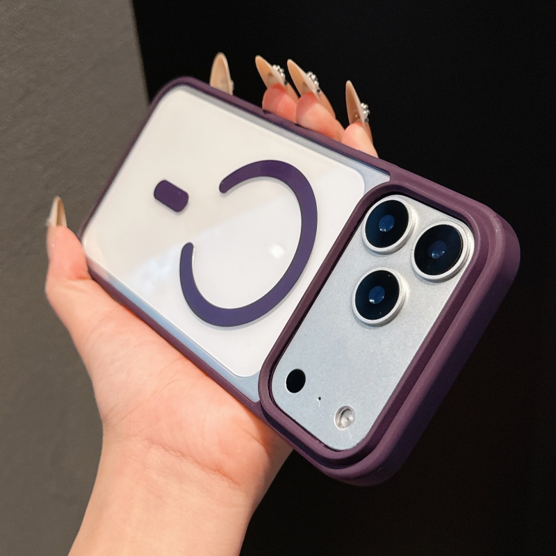 Luxury Magnetic For Magsafe Wireless Matte Armor Shockproof For iPhone 17 Air 16e 16 15 14 13 11 Pro Max XS 8 Plus Samsung S25 Edge S24 FE S23 S22 Ult