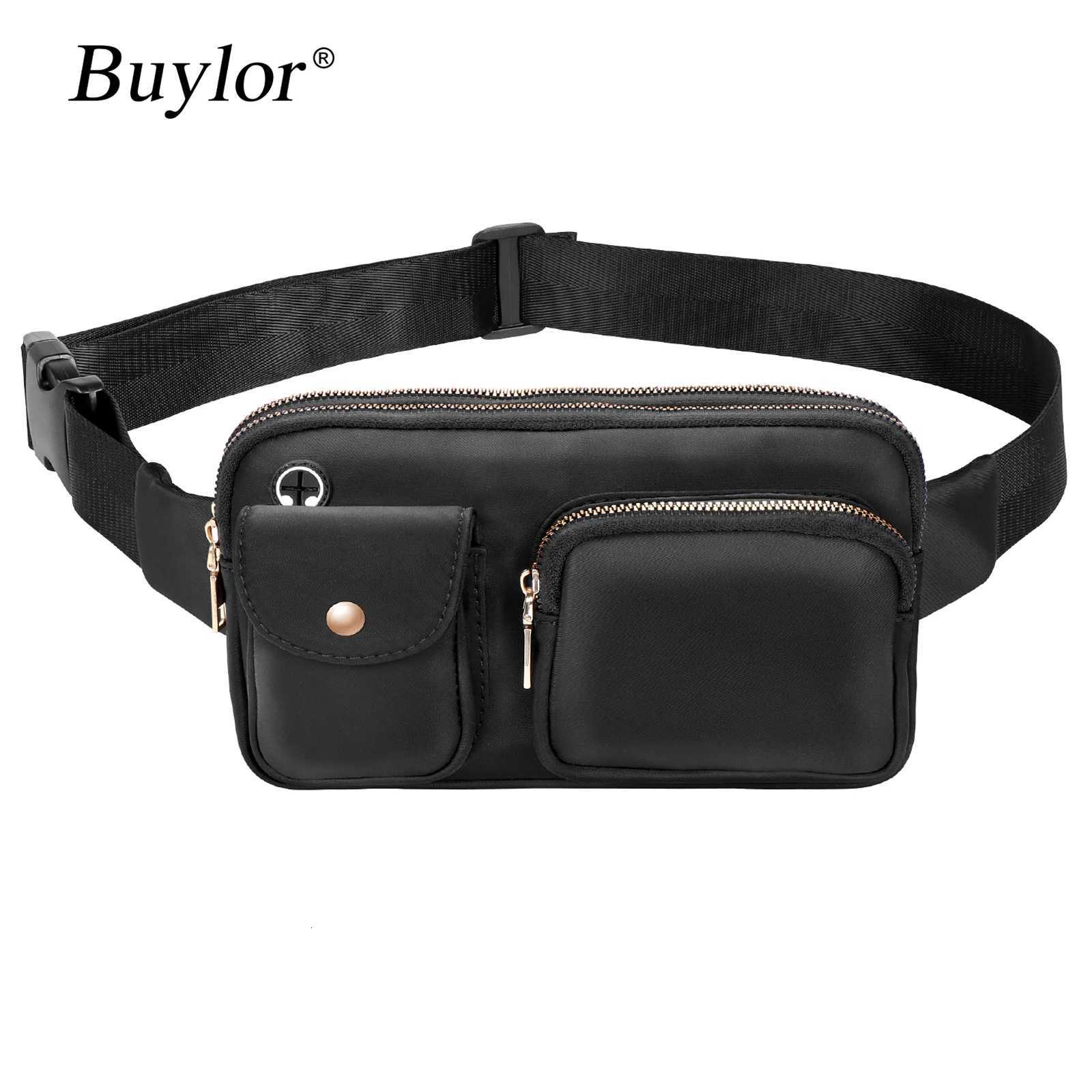Buylor Fashion Fanny Pack Waist Bags for Women Double Zipper Multi-Pockets Waterproof Belt Bag Sport Adjustable Strap Chest PackT251126