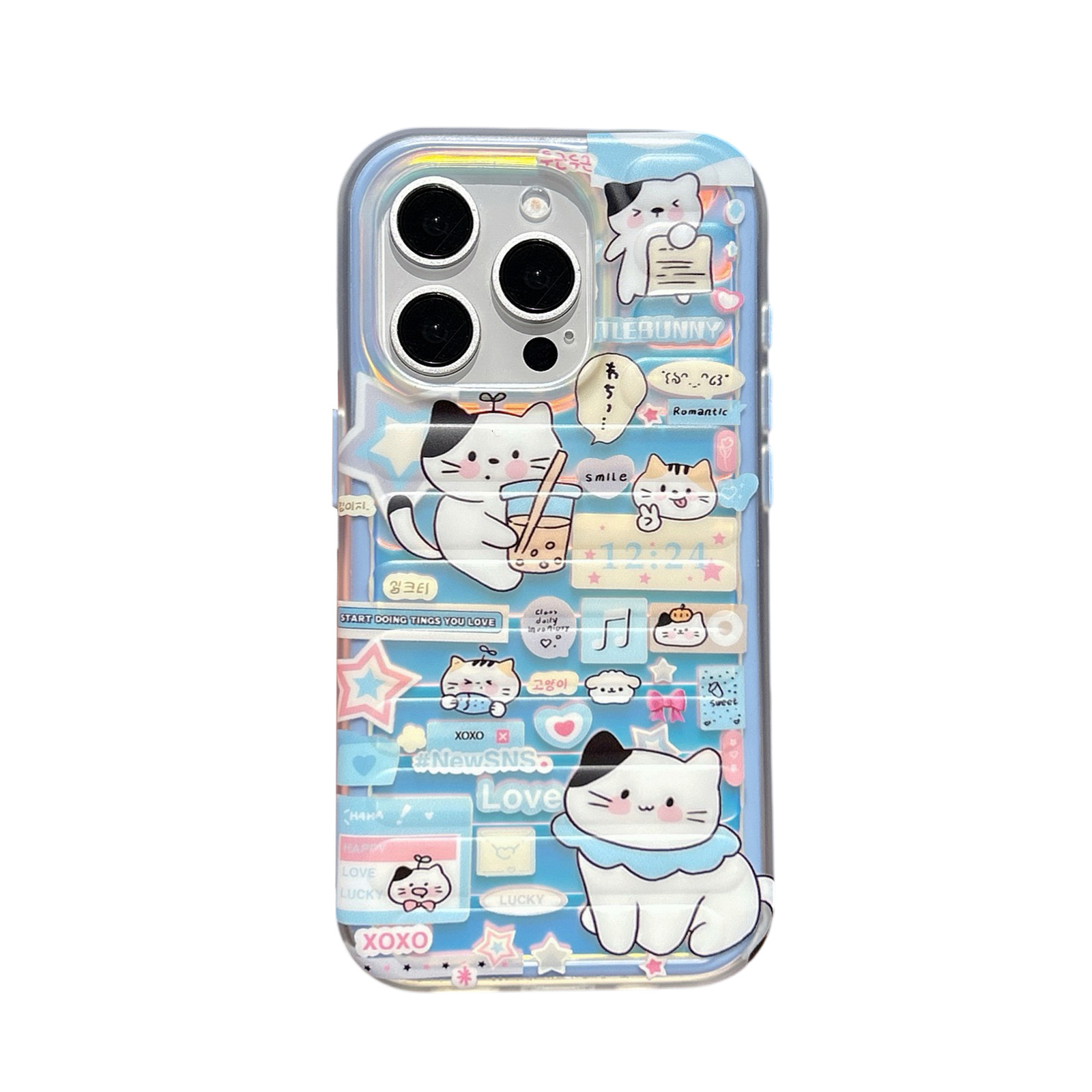 Kitten Transparent Phone Case Compatible with iPhone 17 Pro Max Full Coverage Protective Case iPhone 16/15 Pro