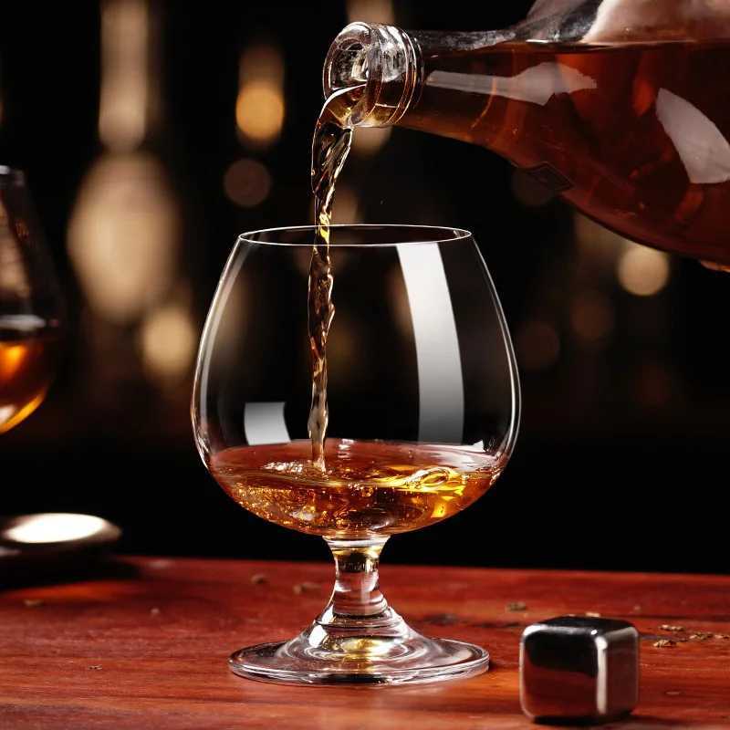 High End Wine Glasses Luxury Cocktail Glass Exquisite Transparent Red Wine Glass Elegant ic Brandy Cup Party Accessories C251126
