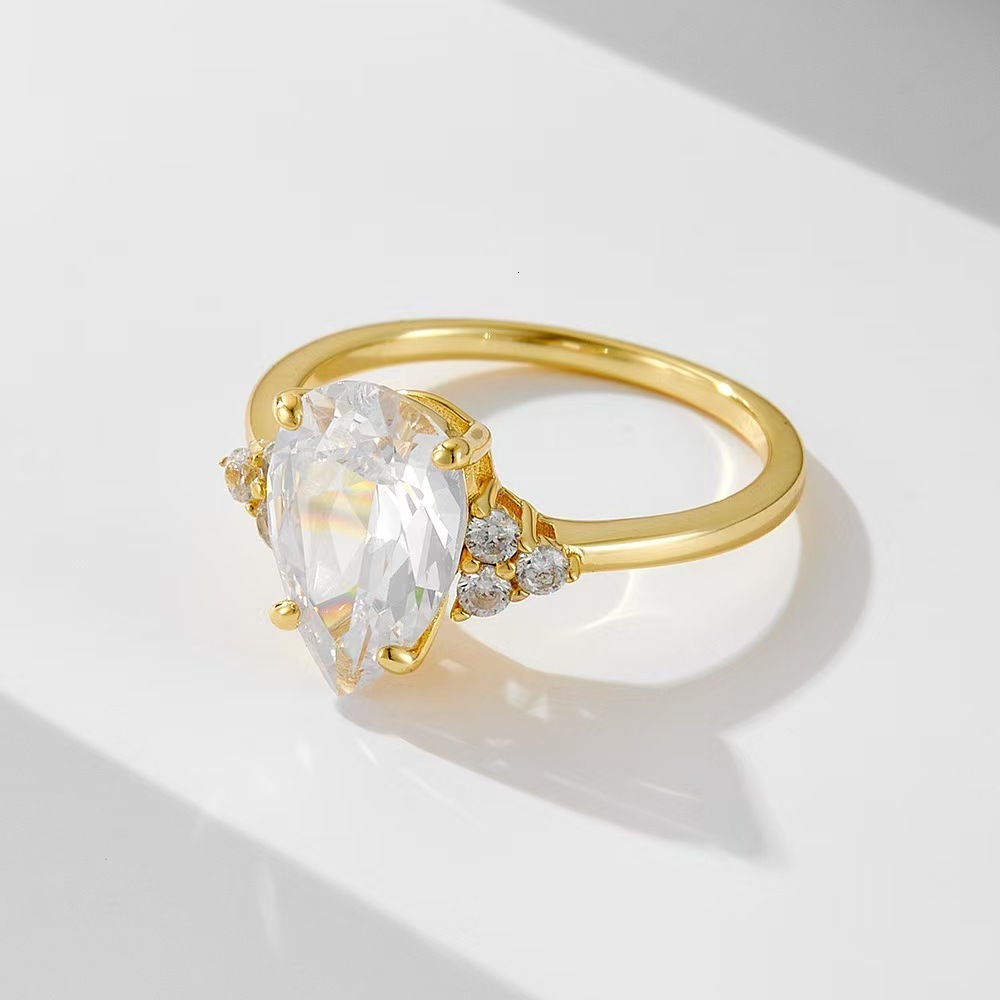 Designer ring GRA Certificated 14K 18K Gold 2CT Halo Marquise VVS Moissanite Diamond Ring Custom Women Fine Engagement Wedding Rings