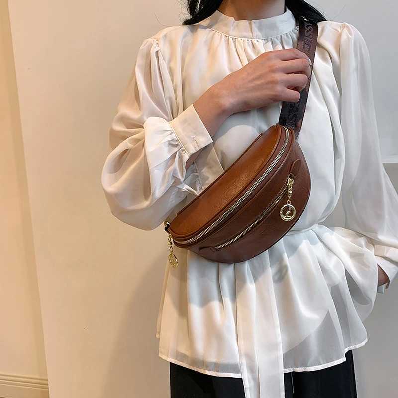 Casual Waist Bag Fashion Lady Fanny Pack and Phone Packs Soft Leather Belt Bags Woman Travel Shoulder Crossbody Chest Bag PurseT251126