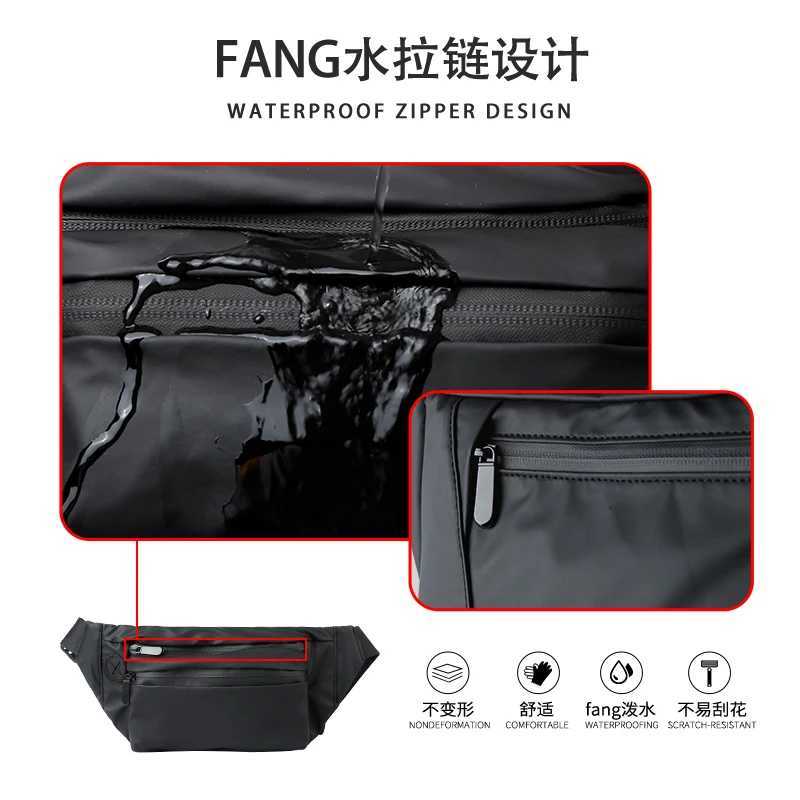 Waterproof Man Waist Bag Fashion Chest Pack Outdoor Sports Crossbody Bag Casual Travel Male Bum Belt BagT251126