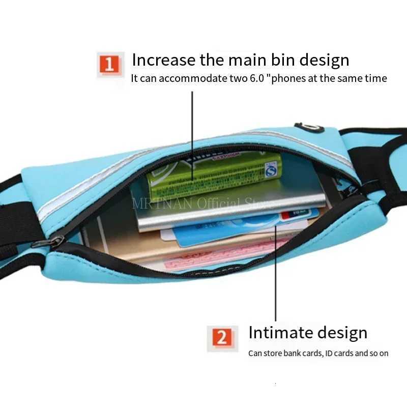 1pc Running Bag Women Waist bag Belt bag Men Sports Fanny Pack Mobile Phone Bag Gym Running Cell Phone Jogging Run Cycling BagT251126