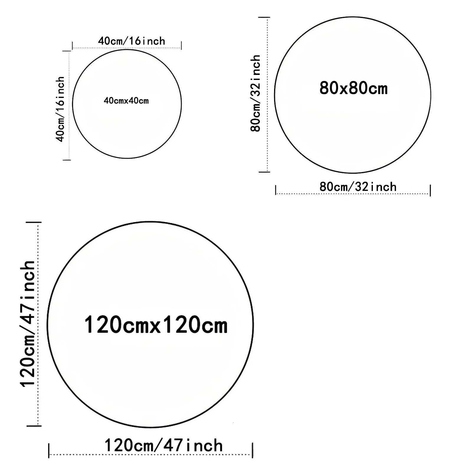 Christmas Snowflake Round Rug Round Washable Circle Rugs for Bedroom Non-Slip Soft Nursery Area Rug for Living RoomM251126