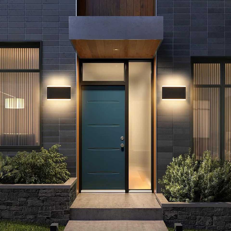 LED Outdoor Waterproof IP66 Wall Light Porch Garden Wall Lamp Indoor Home Decor Bedroom Living Room Decoration Lighting Lamp M251126