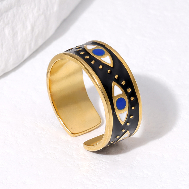 High quality gold designer diamond ring rings designer for women engagement men love ring rings Index finger ring with oil dripping minimalist and col - view 3