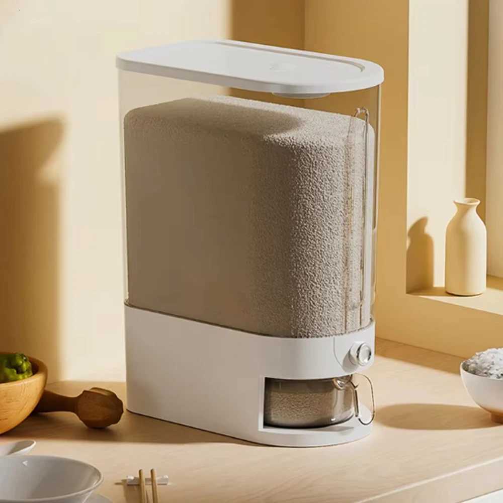 High-end Pressed Rice Bucket Insect-proof Moisture-proof Sealed Household Food-grade Rice Box Flour Storage Container 5kg Y251126