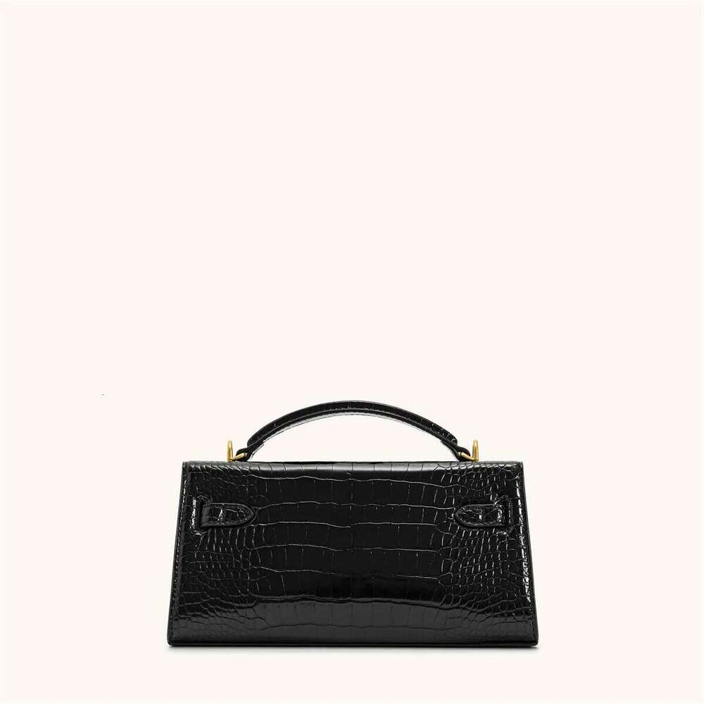 JW PEI Top Handle Crocodile Embossed Genuine Leather Tote Shoulder Crossbody Bag For Women New Luxury Designer Handbags