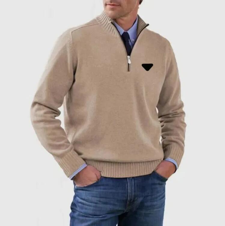 Luxury mens sweaters Letter For designer wool casual pull half zip polo cardigan jacket winter long sleeve sweater pullover hoodies