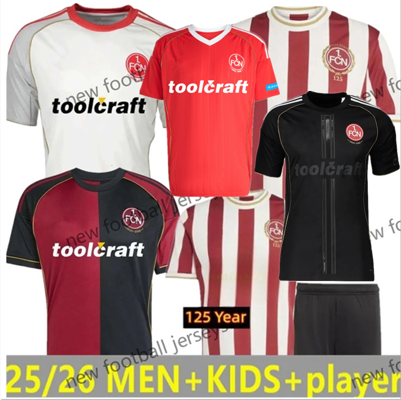 2025 Nurnberg 125-Year Anniversary Kit Soccer Jerseys REICHERT TZIMAS JUSTVAN ORTEGEL Football Shirt Uniforms8888