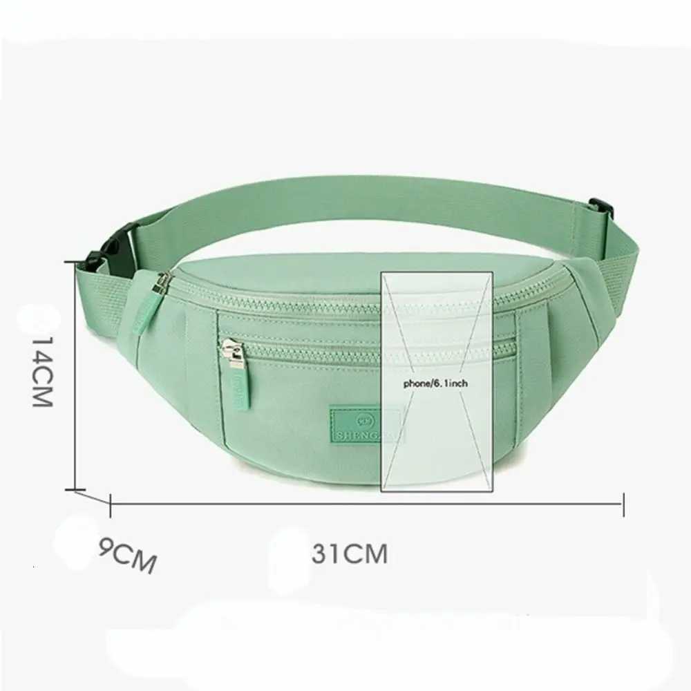 Oxford Cloth Shoulder Bag Solid Color Multi-layer Sports Phone Bag Anti-theft Large Capacity Business Cashier WalletT251126