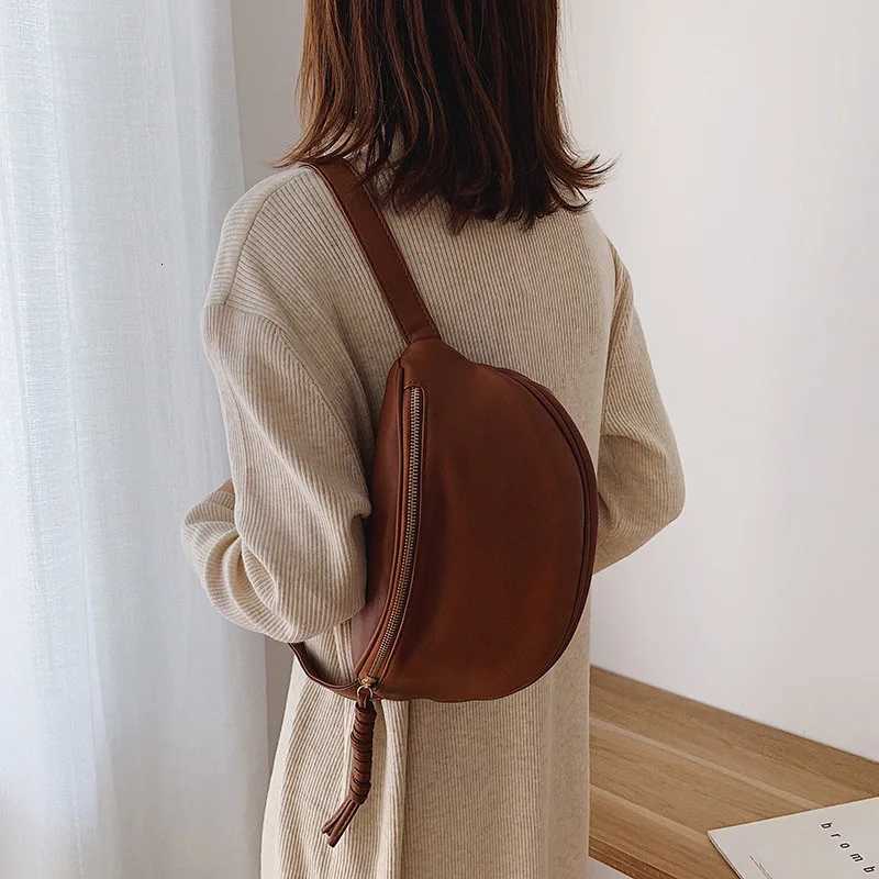 fashion Simple Chest Pack High quality Leather Fanny bag new Women Waist Bag Phone purse Designer Female Shoulder Crossbody BagsT251126
