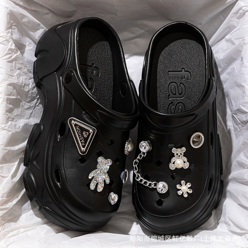 2025 Free Shipping Designer Shoes New Free Shipping Designer Shoes Eva Shit Feeling Hole Women In Summer Breathable And Odorless Baotou Slippers Thick