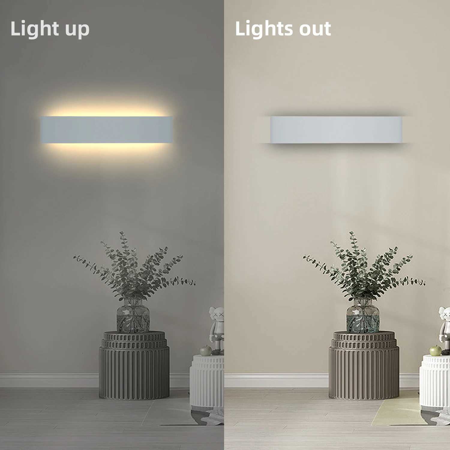 Modern Wall Sconces HardwiredOutdoor IP65 Glow Up and Down LED Wall Light Wall Mount Lights for Living Room Hallway Bedroom M251126